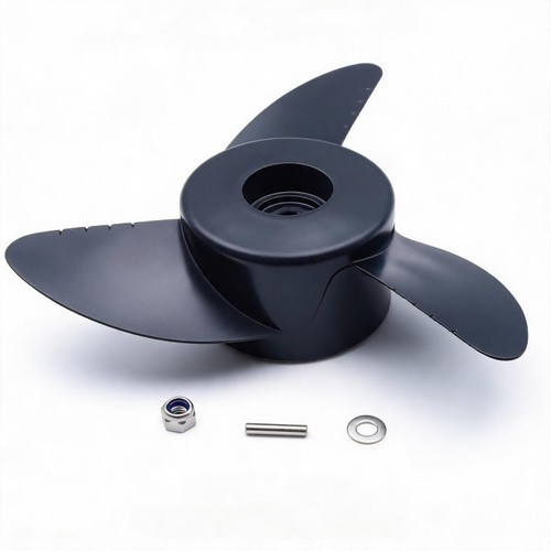 Black plastic propeller - black,