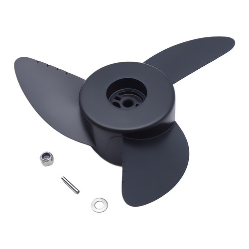Black plastic propeller - plastic,