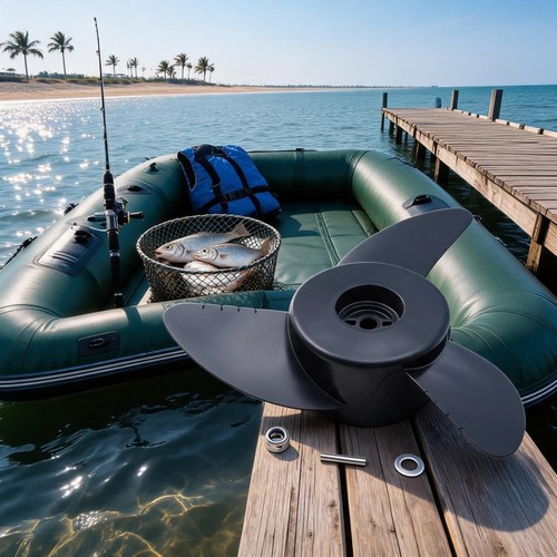 Black plastic propeller - black,