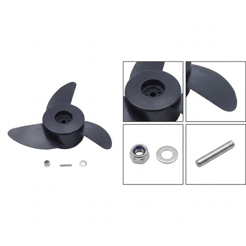 Black plastic propeller - black,